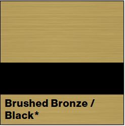 Brushed Bronze/Black STANDARD METAL 1/16IN - Rowmark NoMark Plus & Standard Metals